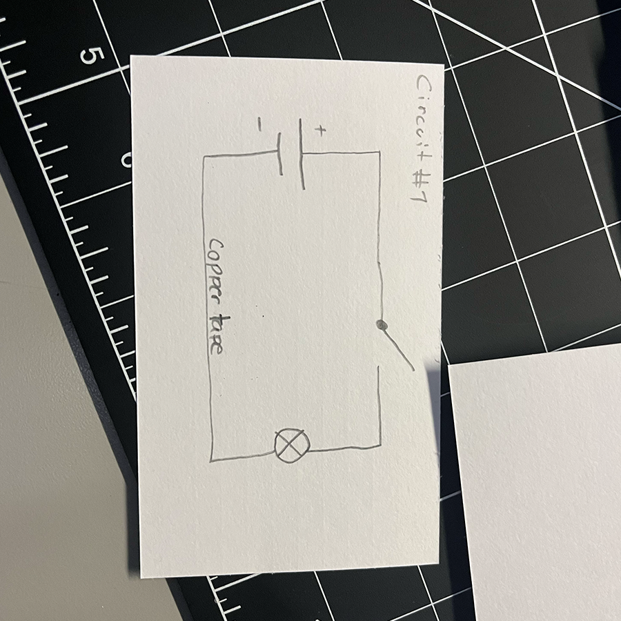 First drawing of a basic circuit