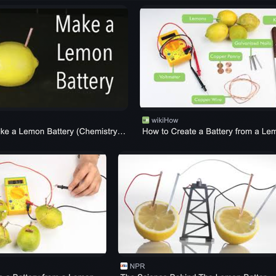 Next I wanted to make a circuit out of a lemon. I work with a lof of produce at a grocery store so fruit is an aspect of my life