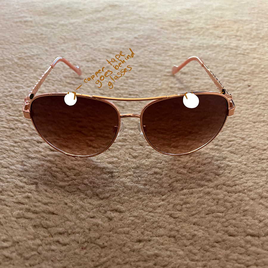 Adding lights to sunglasses