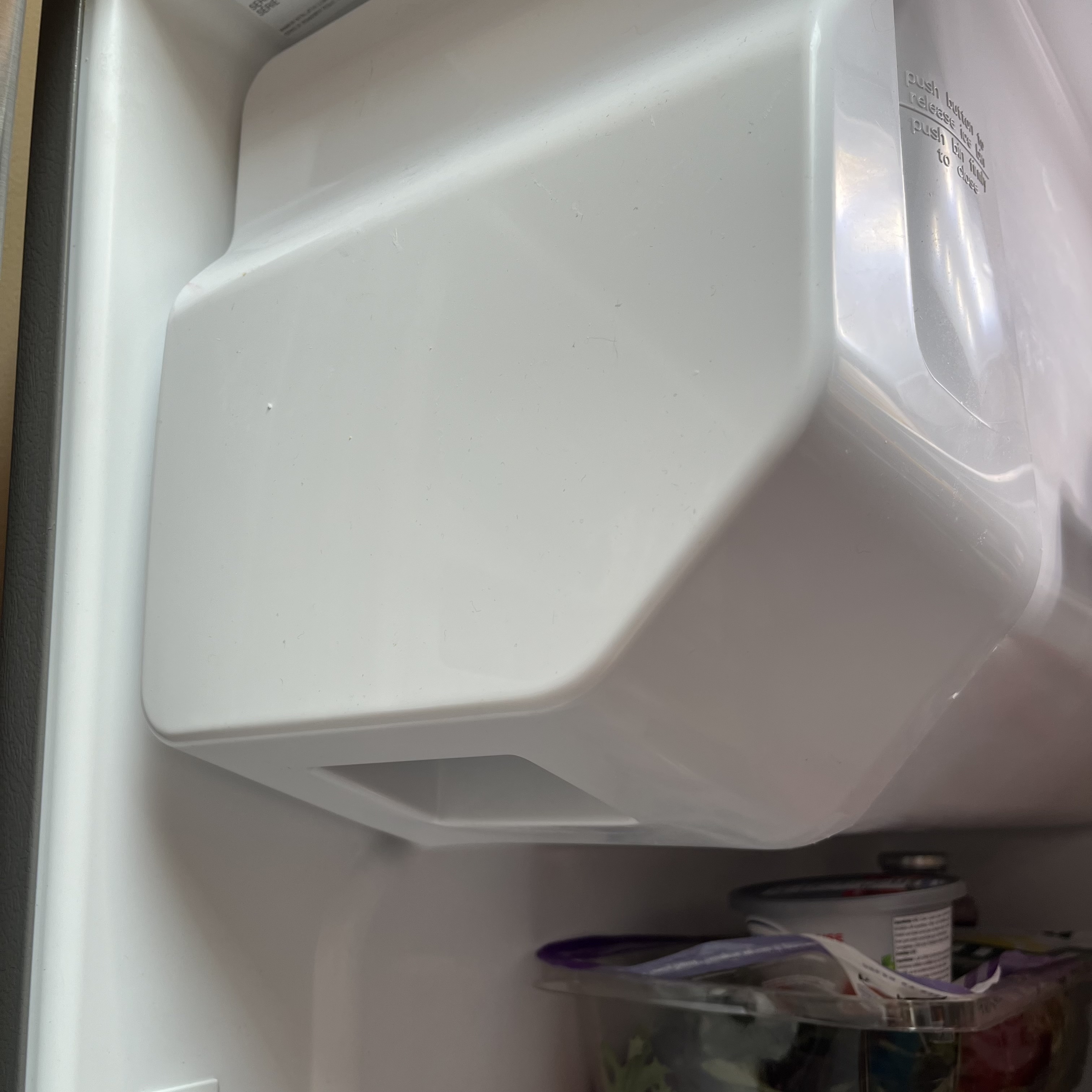 The sound of the ice maker