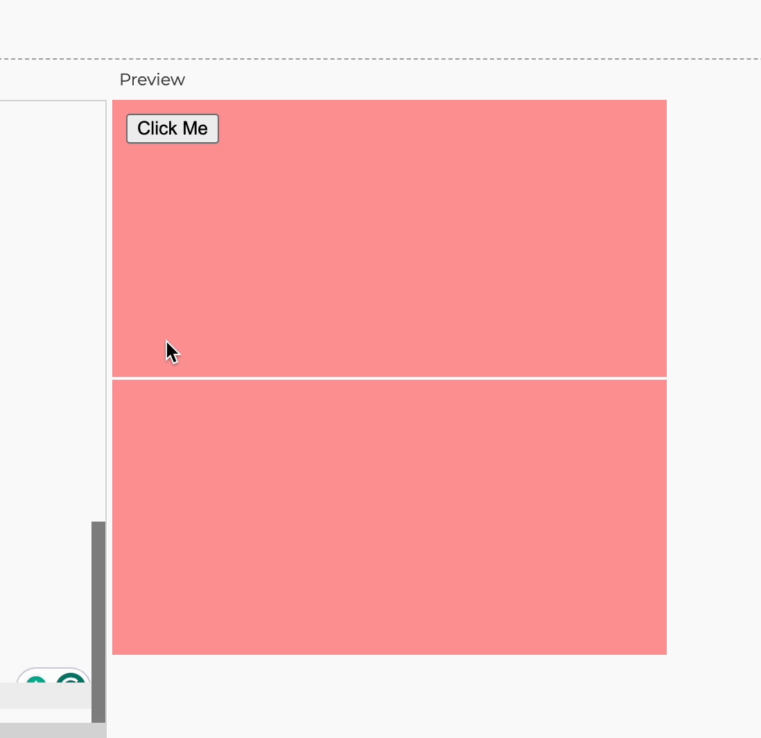 A sound wave with a 'Click Me' button
