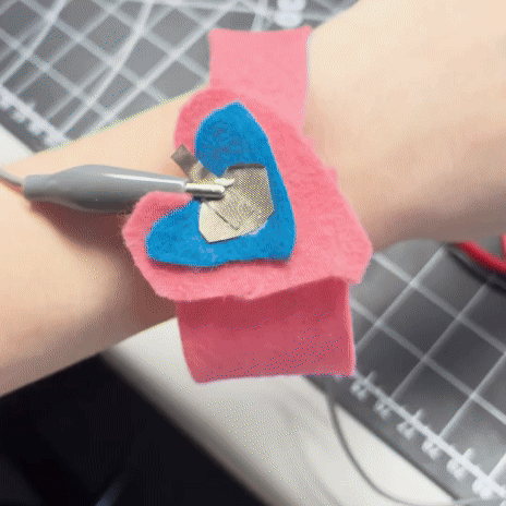 I turned the heart into a bracelet that can be worn. It easily broke though.